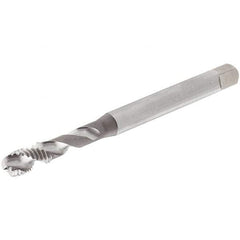 Iscar - 1/2-20 UNF 3 Flute 2B Modified Bottoming Spiral Flute Tap - Cobalt, TiN Finish, 100mm OAL, Right Hand Flute, Right Hand Thread, Series TPS UNF - Industrial Tool & Supply