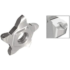 Iscar - 24N200PENTA Grade IC807G, 2mm Cutting Width Carbide Grooving Insert - 3mm Max Depth of Cut, 1mm Corner Radius, TiAlN/AlTiN/TiN Finish - Industrial Tool & Supply