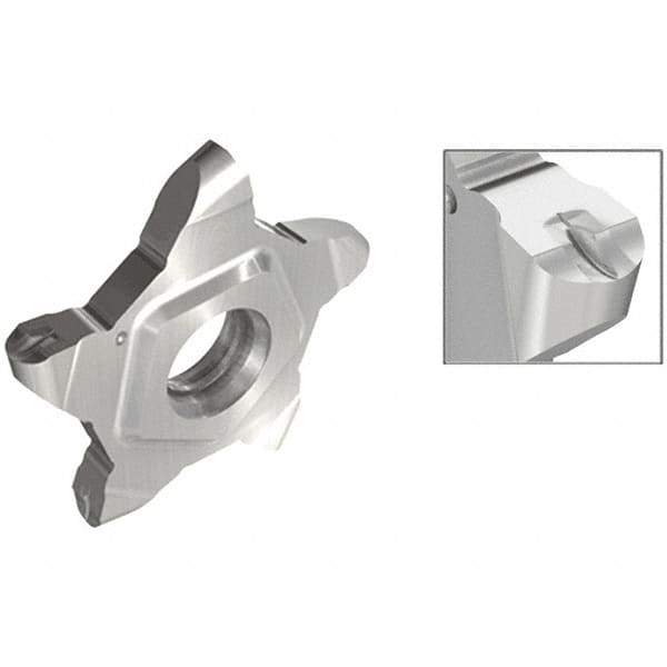 Iscar - 24N157PENTA Grade IC807G, 1.57mm Cutting Width Carbide Grooving Insert - 3mm Max Depth of Cut, 0.79mm Corner Radius, TiAlN/AlTiN/TiN Finish - Industrial Tool & Supply