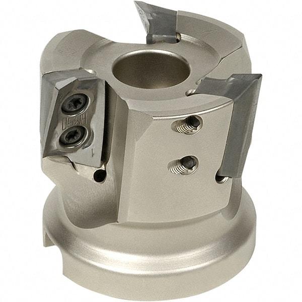 Iscar - 25mm Cut Diam, 0.059" Max Depth, 24mm Shank Diam, Cylindrical Shank Indexable High-Feed End Mill - Screw Holding Method, FF WOMT/WOCT, FF WOMW Insert, FF EW Toolholder, Through Coolant - Industrial Tool & Supply