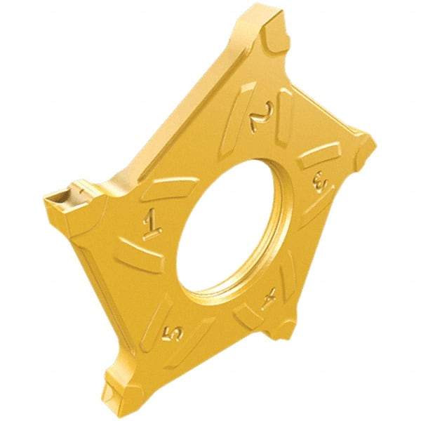 Iscar - PENTAD40R300 Grade IC808, 3mm Cutting Width Carbide Cutoff Insert - Right Hand Lead Angle, 0.2mm Corner Radius, TiAlN Finish - Industrial Tool & Supply