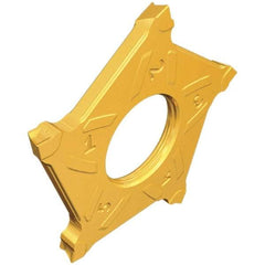 Iscar - PENTAD40L300 Grade IC808, 3mm Cutting Width Carbide Cutoff Insert - Left Hand Lead Angle, 0.2mm Corner Radius, TiAlN Finish - Industrial Tool & Supply