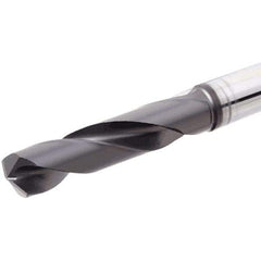 Iscar - 10.4mm 140° Solid Carbide Jobber Drill - TiAlN Finish, Right Hand Cut, Spiral Flute, Straight Shank, 118mm OAL, Standard Point - Industrial Tool & Supply