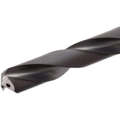 Iscar - 8.5mm 140° Solid Carbide Jobber Drill - TiAlN Finish, Right Hand Cut, Spiral Flute, Straight Shank, 103mm OAL, Standard Point - Industrial Tool & Supply