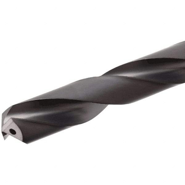 Iscar - 7.5mm 140° Solid Carbide Jobber Drill - TiAlN Finish, Right Hand Cut, Spiral Flute, Straight Shank, 91mm OAL, Standard Point - Industrial Tool & Supply