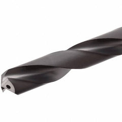 Iscar - 11.5mm 140° Solid Carbide Jobber Drill - TiAlN Finish, Right Hand Cut, Spiral Flute, Straight Shank, 102mm OAL, Standard Point - Industrial Tool & Supply