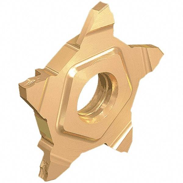 Iscar - 24N157PENTA Grade IC908, 0.79mm Cutting Width Carbide Grooving Insert - 0.16mm Corner Radius, TiAlN Finish - Industrial Tool & Supply