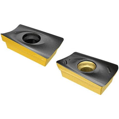 Iscar - H690 WNMU0705 MM Grade IC330 Carbide Milling Insert - TiCN/TiN Finish, 5.9mm Thick, 11.5mm Inscribed Circle, 0.8mm Corner Radius - Industrial Tool & Supply