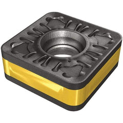 Iscar - SOMG190624 R3P-IQ Grade IC8150 Carbide Turning Insert - TiCN/Al2O3/TiN Finish, 90° Square, 3/4" Inscr Circle, 1/4" Thick, 3/32" Corner Radius - Industrial Tool & Supply