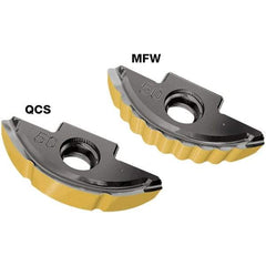 Iscar - BLR300 QCS Grade IC830 Carbide Milling Insert - TiAlN/AlTiN/TiN Finish, 4.6mm Thick, 15mm Corner Radius - Industrial Tool & Supply