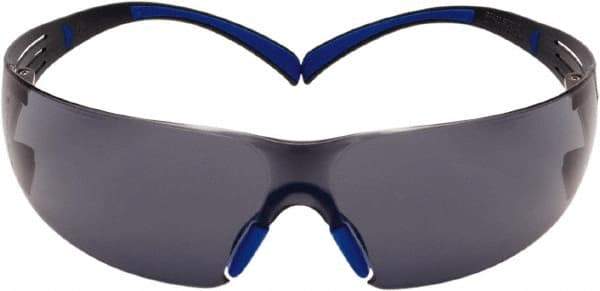 3M - Brown Lenses, Frameless Safety Glasses - Anti-Fog, Brown, Black Frame, Size Universal, Wrap Around - Industrial Tool & Supply