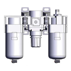 SMC PNEUMATICS - Filter, Regulator & Lubricator (FRL) Units Configuration: 3 Pc. Filter-Regulator-Lubricator Body Type: Standard - Industrial Tool & Supply