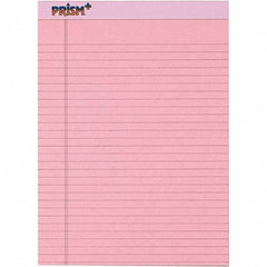 TOPS - 50 Sheet, 8-1/2 x 11-3/4", Legal/Wide (Style) Legal Pad - Pastel Pink - Industrial Tool & Supply