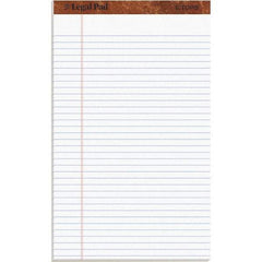 TOPS - 50 Sheet, 8-1/2 x 14", Legal/Wide (Style) Legal Pad - White - Industrial Tool & Supply