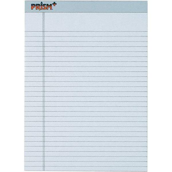 TOPS - 50 Sheet, 8-1/2 x 11-3/4", Legal/Wide (Style) Legal Pad - Pastel Gray - Industrial Tool & Supply