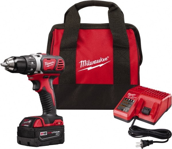 Milwaukee Tool - 18V 1/2" Pistol Grip Cordless Drill - Industrial Tool & Supply