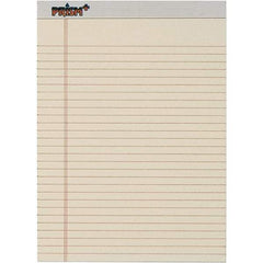 TOPS - 50 Sheet, 8-1/2 x 11-3/4", Legal/Wide (Style) Legal Pad - Pastel Ivory - Industrial Tool & Supply