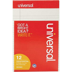 UNIVERSAL - 50 Sheet, 5 x 8", Narrow Note Pad - Gray - Industrial Tool & Supply