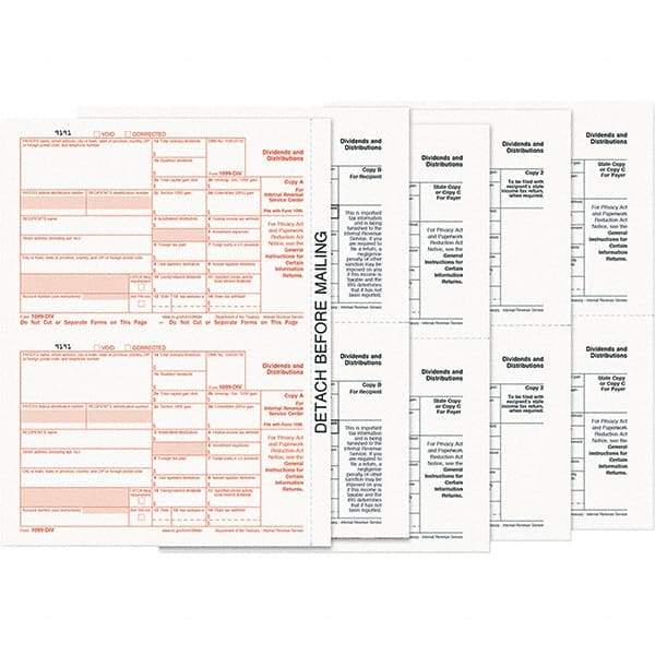 TOPS - 24 Sheet, 8-1/2 x 11", Form - White - Industrial Tool & Supply