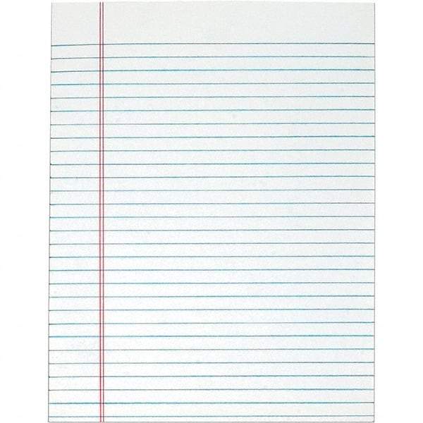 TOPS - 50 Sheet, 8-1/2 x 11", Legal/Wide (Style) Legal Pad - White - Industrial Tool & Supply