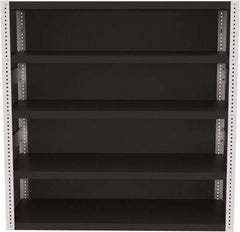 Valley Craft - 4 Shelves, 10,000 Lb Capacity, Enclosed Shelving - 60" Wide x 24" Deep x 60" High, Gray - Industrial Tool & Supply