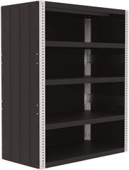 Valley Craft - 4 Shelves, 10,000 Lb Capacity, Enclosed Shelving - 48" Wide x 24" Deep x 60" High, Gray - Industrial Tool & Supply