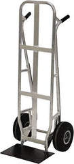 Valley Craft - 600 Lb Capacity 51" OAH Hand Truck - Dual Loop Handle, Aluminum, Pneumatic Wheels - Industrial Tool & Supply