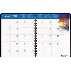 House of Doolittle - 24 Sheet, 8-1/2 x 11", Monthly Planner - Black - Industrial Tool & Supply