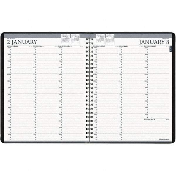 House of Doolittle - 104 Sheet, 8-1/2 x 11", Weekly Planner - Blue - Industrial Tool & Supply