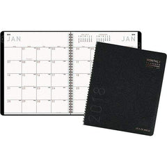 AT-A-GLANCE - 24 Sheet, 8-7/8 x 11", Monthly Planner - Graphite - Industrial Tool & Supply