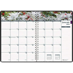 House of Doolittle - 128 Sheet, 7 x 10", Weekly/Monthly Planner - Black - Industrial Tool & Supply