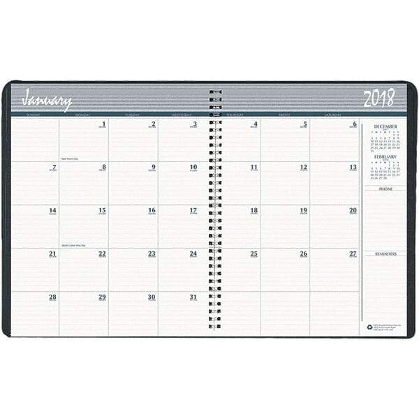 House of Doolittle - 24 Sheet, 8-1/2 x 11", Monthly Planner - Blue - Industrial Tool & Supply