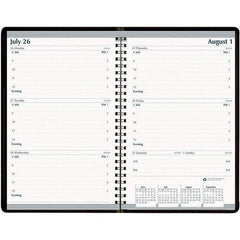 House of Doolittle - 104 Sheet, 5 x 8", Weekly Appointment Book - Black - Industrial Tool & Supply