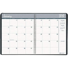 House of Doolittle - 24 Sheet, 6-7/8 x 8-3/4", Monthly Planner - Black - Industrial Tool & Supply
