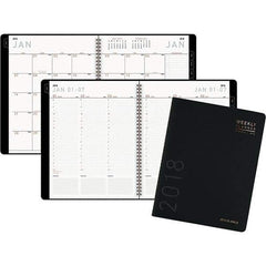 AT-A-GLANCE - 160 Sheet, 8-1/4 x 10-7/8", Weekly/Monthly Planner - Black - Industrial Tool & Supply