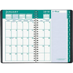 House of Doolittle - 128 Sheet, 5 x 8", Weekly/Monthly Appointment Book - Black - Industrial Tool & Supply