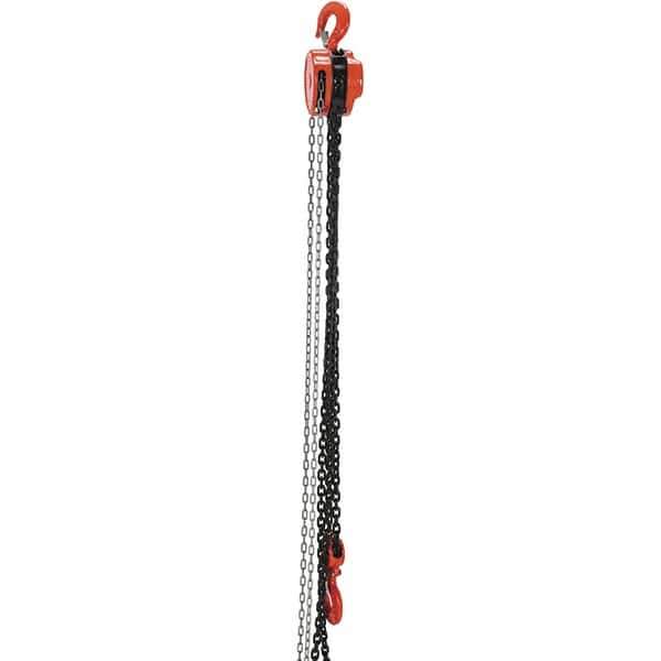 Vestil - 6,000 Lb Lifting Capacity, 20' Lift Height, Hand Hoist - Made from Chain - Industrial Tool & Supply