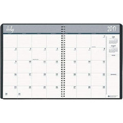 House of Doolittle - 32 Sheet, 8 1/2 x 11", Monthly Planner - Black - Industrial Tool & Supply