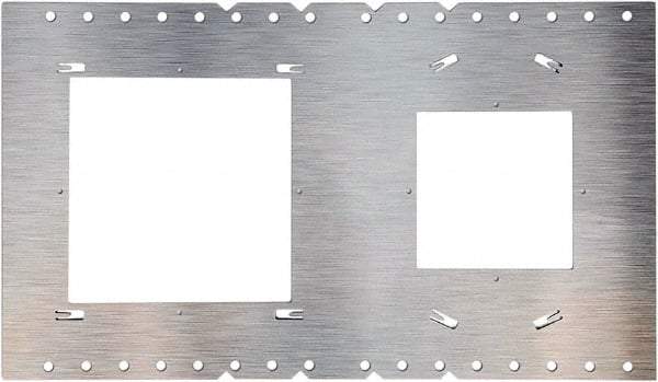 Philips - Aluminum Silver Light Fixture Plate - For Use with FDL Flat Down Lights - Industrial Tool & Supply