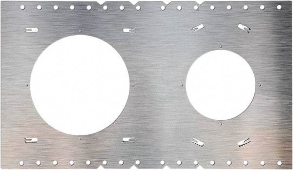 Philips - Aluminum Silver Light Fixture Plate - For Use with FDL Flat Down Lights - Industrial Tool & Supply