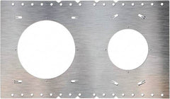 Philips - Aluminum Silver Light Fixture Plate - For Use with FDL Flat Down Lights - Industrial Tool & Supply