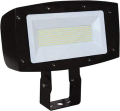 Philips - 1 Head, 120/277 Volt, 150 Watt, LED Floodlight Fixture - Knuckle Mount, 15-3/4" Long x 8-21/32" Wide x 13" High, Aluminum Housing - Industrial Tool & Supply