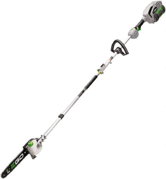 EGO Power Equipment - 56 Volt, 15 m/sec, Battery Powered Chainsaw - 10" Guide Bar Length, 3/8" Chain Pitch, 0.43 Chain Gauge - Industrial Tool & Supply