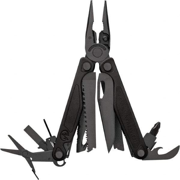 Leatherman - 1 Piece, Multi-Tool Set with 19 Functions - Black, 4" Closed Length - Industrial Tool & Supply