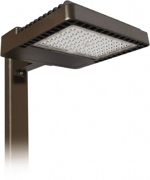 Philips - 200 Watt LED Area Light - Clear Glass Lens, Mogul Base, Pole Mount, 120 to 277 Volts, IP66 Ingress Protection, 19.4" Long x 4.3" High x 13.6" Wide - Industrial Tool & Supply