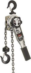 Ingersoll-Rand - 3,300 Lb Lifting Capacity, 15' Lift Height, Lever Hoist - Made from Chain, 53 Lb Avg Pull to Lift Rated Load, 1 Chain - Industrial Tool & Supply