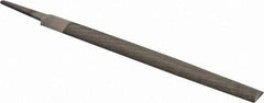 PFERD - 8" Long, Bastard Cut, Half Round American-Pattern File - Double Cut, 0.22" Overall Thickness, Tang - Industrial Tool & Supply