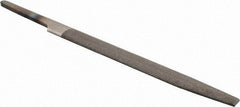 PFERD - 4" Long, Bastard Cut, Half Round American-Pattern File - Double Cut, 0.09" Overall Thickness, Tang - Industrial Tool & Supply