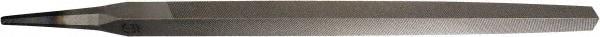 PFERD - 8" Long, Second Cut, Triangle American-Pattern File - Double Cut, 0.63" Overall Thickness, Tang - Industrial Tool & Supply