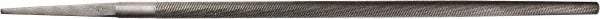 PFERD - 6" Long, Second Cut, Round American-Pattern File - Single Cut, 0.22" Overall Thickness, Tang - Industrial Tool & Supply